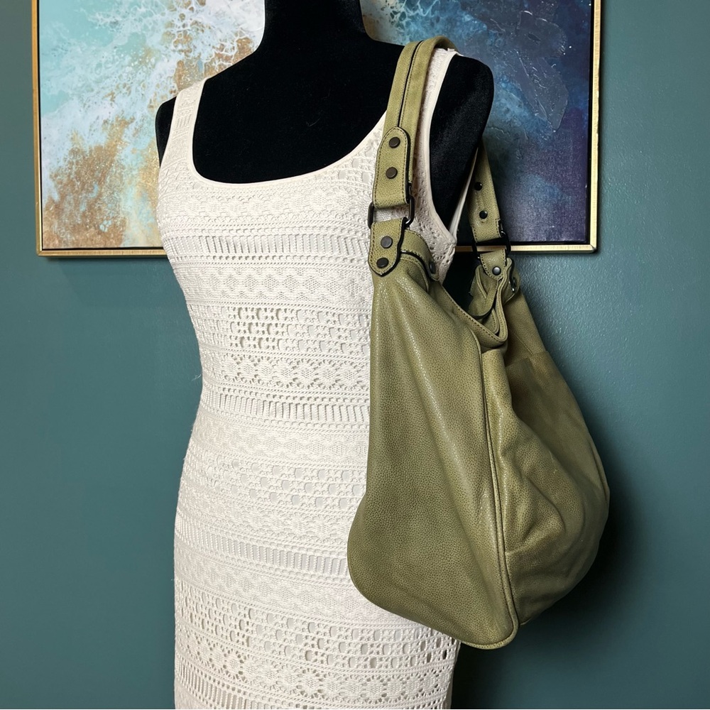 Elliot Lucca Metallic Leather Hobo